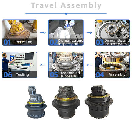 Use For Komatsu PC500-10 Excavators Travel Assembly 2A8-27-00110 2A8-27-00120 Final Drive Motor Gearbox Device High Quality Construction Machinery Aftermarket Part