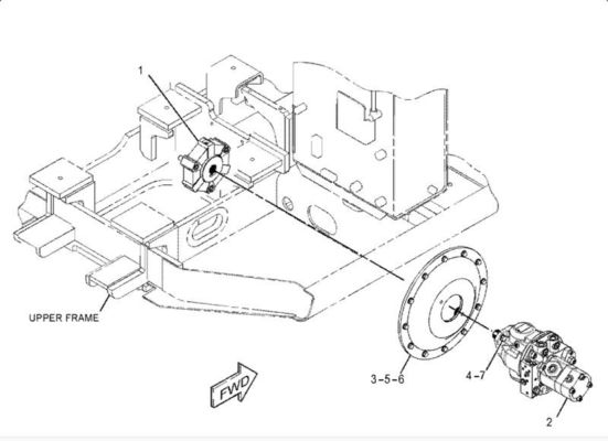 Rexroth AP2D25 Máy đào bơm thủy lực 341-7666 Đối với TQE304.5 305C 306