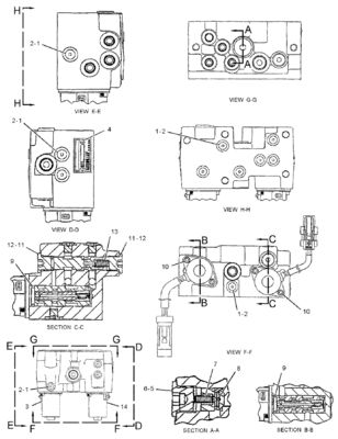307d 308d TQ Control Valve, 373-7026 3737026
