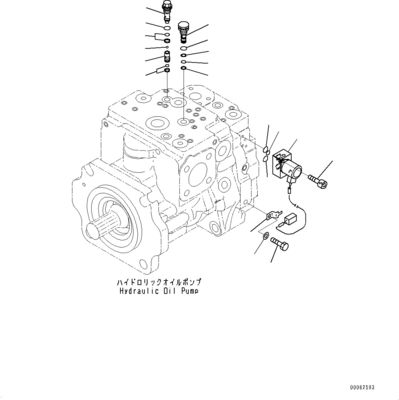 708-1g-00060 708-1g-01060 708-1g-04310 Dành cho máy bơm xúc lật chính pít-tông thủy lực Komatsu Wa470-6 Wa480-6