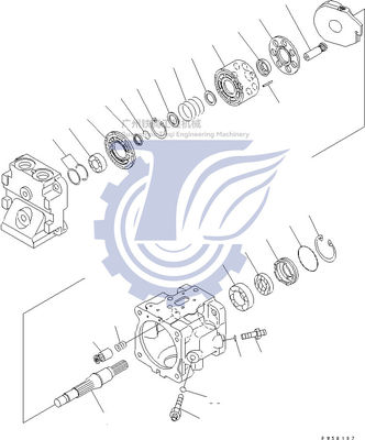 708-1S-00240 708-1S-00241 Đối với Komatsu D61EX-15 D61PX-15 D65EX-15 D65PX-15 D65WX-15 D85EX Máy bơm piston quạt thủy lực
