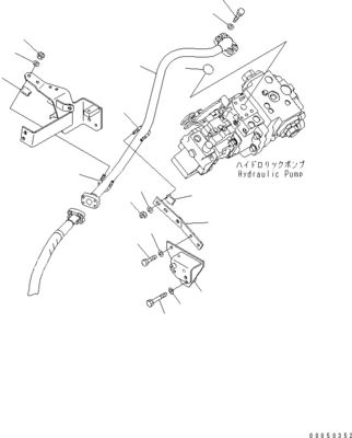 708-1W-00960 708-1W-00850 708-1W-03710 Cho Komatsu WA450-6 WA470-6 WA480-6 Máy bơm lái píton thủy lực