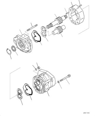 708-1U-00120 708-1U-00140 708-1U-00170 Đối với Komatsu WA380-6 WA430-6 Máy bơm thủy lực Máy bơm lái