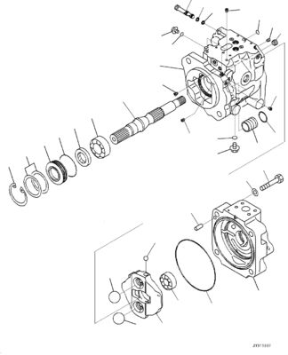 708-1U-00120 708-1U-00140 708-1U-00170 Đối với Komatsu WA380-6 WA430-6 Máy bơm thủy lực Máy bơm lái