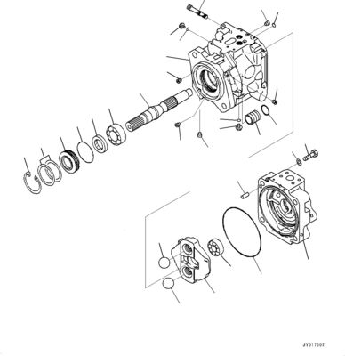708-1W-00730 708-1W-00731 708-1W-00950 Dành cho máy bơm thủy lực Komatsu WA500-6 Máy bơm điều khiển chính hãng chất lượng cao