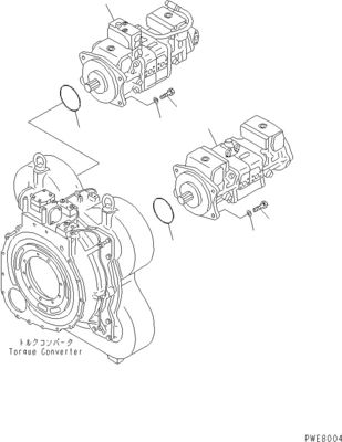 708-2L-00960 708-2L-00961 708-2L-05420 Cho Máy Bơm Thủy Lực Komatsu WA700-3 BƠM NẠP Nguyên Bản Chất Lượng Cao