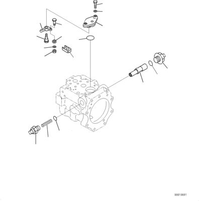 708-1W-90600 R7081W90600 708-1W-04222 708-1W-01632 Đối với Komatsu D475A-5EO