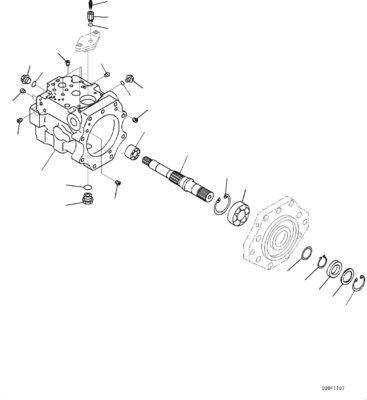 708-1W-90600 R7081W90600 708-1W-04222 708-1W-01632 Đối với Komatsu D475A-5EO