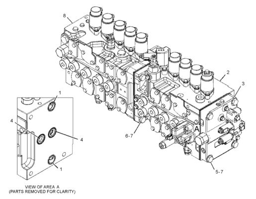CAT 455-2663 424-937 Ventil điều khiển chính 349E 349F 352 Khai thác mỏ Xây dựng Tháo dỡ Phần máy móc kỹ thuật