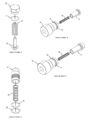 CAT 455-2663 424-937 Ventil điều khiển chính 349E 349F 352 Khai thác mỏ Xây dựng Tháo dỡ Phần máy móc kỹ thuật