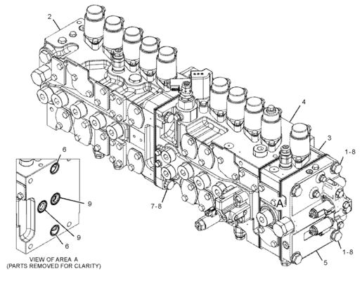 CAT 455-2663 424-937 Ventil điều khiển chính 349E 349F 352 Khai thác mỏ Xây dựng Tháo dỡ Phần máy móc kỹ thuật