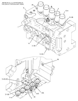 CAT 455-2663 424-937 Ventil điều khiển chính 349E 349F 352 Khai thác mỏ Xây dựng Tháo dỡ Phần máy móc kỹ thuật