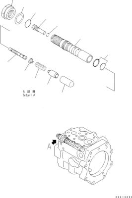 708-1W-00600 708-1S-00910 R7081S00910 R7081W00600 Đối với Komatsu D475A-5 Bulldozer bơm máy quạt thủy lực bơm piston nguyên bản