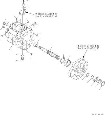 708-1W-00600 708-1S-00910 R7081S00910 R7081W00600 Đối với Komatsu D475A-5 Bulldozer bơm máy quạt thủy lực bơm piston nguyên bản