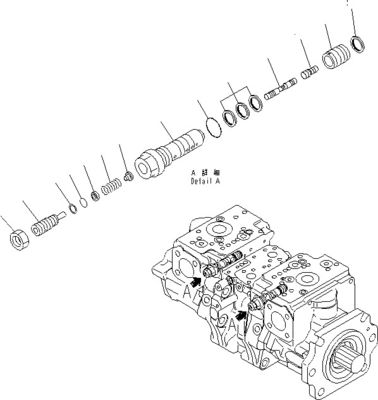 708-2G-00800 708-2G-00801 708-2G-01081 Cho Komatsu Loader WA600-6 Máy bơm thủy lực Máy bơm piston Máy bơm chính Chất lượng cao