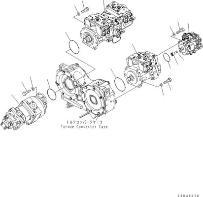 708-2G-00800 708-2G-00801 708-2G-01081 Cho Komatsu Loader WA600-6 Máy bơm thủy lực Máy bơm piston Máy bơm chính Chất lượng cao