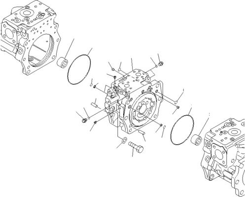 708-2G-00800 708-2G-00801 708-2G-01081 Cho Komatsu Loader WA600-6 Máy bơm thủy lực Máy bơm piston Máy bơm chính Chất lượng cao