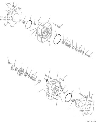 708-2L-00950 708-25-02044 708-2L-00951 708-2L-05420 Đối với Komatsu WA800-3 WA900-3 Bơm tải thủy lực Bơm chính