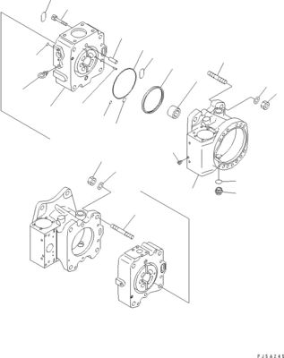 708-4L-00910 708-45-10204 708-4L-00911 Cho Komatsu WA800-3 WA900-3 Máy bơm chuyển mạch thủy lực máy bơm chính chất lượng cao