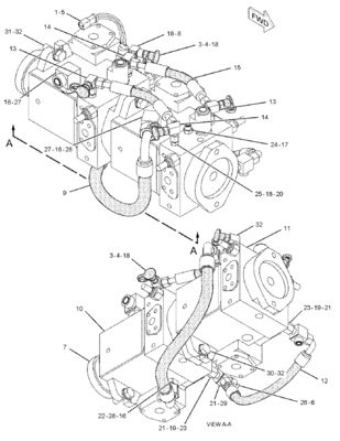 159-9458 0R7791 Đối với CAT CS-533D CS-583E CS-663E CS-573E CP-533D A4VG56 Bơm chính thủy lực Bơm GP-PISTON (PROPEL, AXLE)