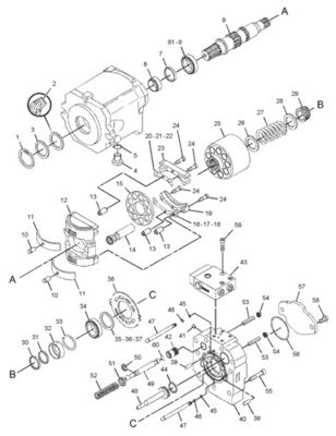 299-5790 20R3400 Đối với CAT Track D7R II D7R XR HPR135 BUMP GP-PISTON IMPLEMENT STEERING hydraulic MAIN PUMP thị trường hậu mãi