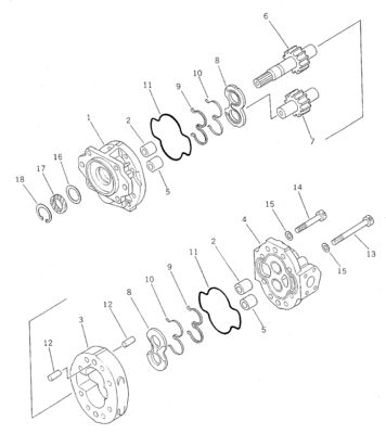 705-141010 705-141040 Cho Komatsu Bulldozer D155AX-5 WA450 470-1 Máy bơm thủy lực Máy bơm piston