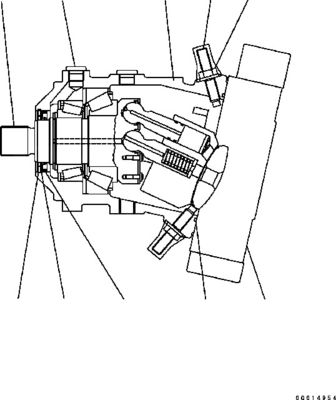 417-18-31201 417-18-31202 417-18-31203 Cho Komatsu Wheel Loader WA200-5 WA200PT-5 Động cơ thủy lực máy bơm HST