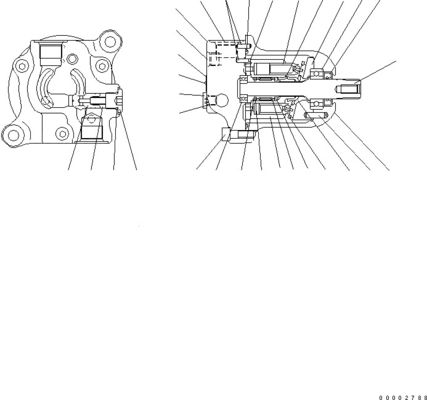 418-03-33241 4180333241 Đối với Komatsu Wheel Loaders WA100-5 WA150-5 WA200-5 WA270 Động cơ quạt thủy lực