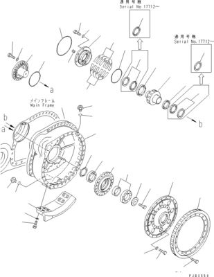 195-27-00801 195-27-00811 Đối với Komatsu Bulldozer D375A-8 Travel Assembly Final Drive Original Aftermarket Drive Motor