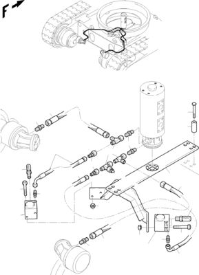 65489140 Đối với Komatsu Excavator PC3000-6 4000-6 7000-6 8000-6 Động cơ di chuyển thủy lực