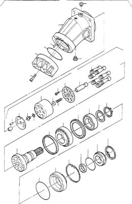 65489140 Đối với Komatsu Excavator PC3000-6 4000-6 7000-6 8000-6 Động cơ di chuyển thủy lực