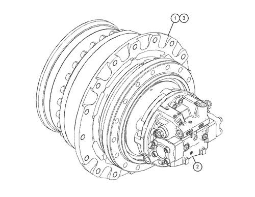 527-7077 511-6008 511-6009 Dành cho máy xúc CAT 318F 320GC 323GC 325F Lắp ráp du lịch Ổ đĩa cuối cùng Động cơ du lịch nguyên bản