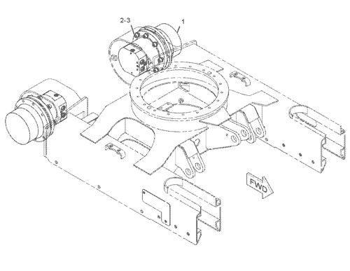 144-5196 209-6663 Dành cho CAT 301.5 301.6 301.8 Lắp ráp máy xúc du lịch Ổ đĩa cuối cùng Động cơ du lịch nguyên bản