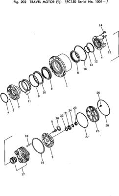 21K-60-00020 Dành cho lắp ráp máy xúc du lịch Komatsu PC150-1 Ổ đĩa cuối cùng Động cơ du lịch nguyên bản Hậu mãi chất lượng cao