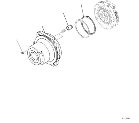 21N-60-34100 21N6034100 Cho Komatsu PC1250-8 1250SP-8 Máy đào Động cơ thủy lực