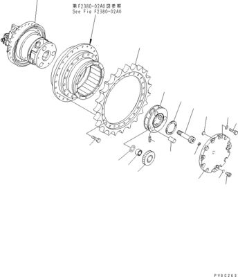 11Y-27-20100 11Y-27-20200 Excavator Final Drive Motor cho Komatsu Bulldozer D39EX-21 D39PX-21