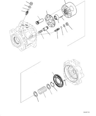 708-1U-00120 708-1U-00140 708-1U-00170 708-1L-04010 R7081U00120 R7081U00171 708-1U-01151 Đối với Komatsu WA380-6 WA430-6 LOADERS bánh xe Máy bơm thủy lực Máy bơm lái