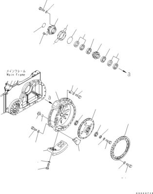 154-27-00432 154-27-00431 154-27-00430 Đối với Komatsu Bulldozer D85EX-15 Travel Assembly Động cơ cuối cùng