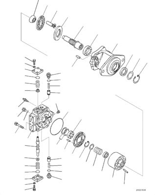 708-7F-00040 708-7F-11130 708-7L-04170 Đối với Komatsu D85PX-15R D85PX-15EO D85PX-15 D85EX-15EO Bulldozer Hydraulic HSS PUMP Original