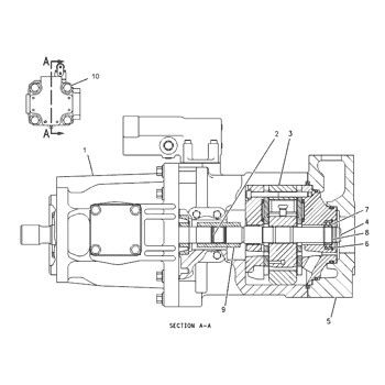 1200140 CA1200140 120-0140 Dành cho CAT 928G 928H 928HZ IT28G Máy xúc lật Máy bơm thủy lực chính Bơm piston BƠM ASSY BƠM GP-PISTON Hậu mãi Chất lượng cao Chính hãng