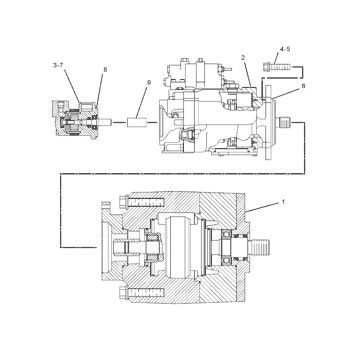 1609880 CA1609880 160-9880 Đối với CAT 966G 972G Đơn vị tải bánh xe Máy bơm thủy lực Máy bơm piston Máy bơm ASSY Máy bơm GP-PISTON Thị trường hậu mãi Chất lượng cao nguyên bản