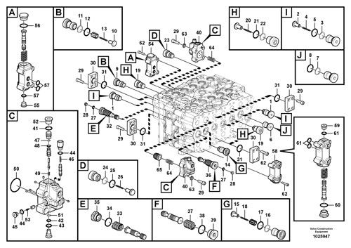 VOE14634178 VOE 14634178 Cho VOLVO EC480D EC480DHR Máy đào thủy lực Máy kiểm soát chính van Xây dựng Chiếc máy phụ tùng Tiếp thị chất lượng cao nguyên bản