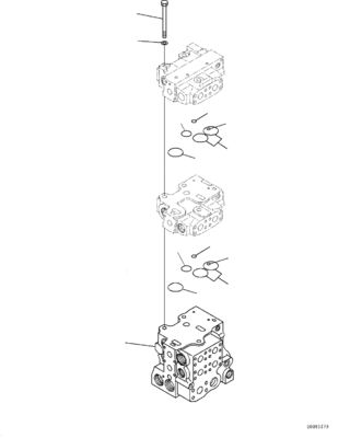 Van điều khiển chính thủy lực gốc 723-65-21300 723-64-23400 723-65-22300 Cho Komatsu D275A-5 D275AX-5 BULLDOZERS