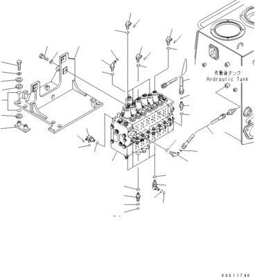Van điều khiển chính gốc cho Komatsu D475A-5 D475A-5A BULLDOZERS 723-46-27100 723-46-27101 7234627100 Phân bộ máy xây dựng
