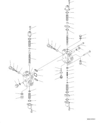 700-82-84001 700-92-35000 Dành cho Komatsu WA300-3A WA320-5 WA380-5 WHEEL LADERS Van điều khiển chính thủy lực Phụ tùng máy xây dựng Hậu mãi Chất lượng cao Chính hãng