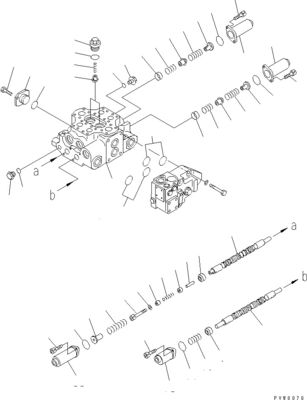 700-92-35000 700-92-37000 709-93-12500 700-92-38000 Dành cho Komatsu WA380-5L WA380-5 WHEEL LADERS Van điều khiển chính thủy lực Phụ tùng máy xây dựng Hậu mãi Chất lượng cao Chính hãng