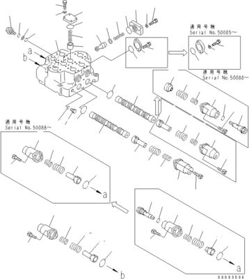 709-12-14700 709-12-12403 709-12-12402 Dành cho MÁY NẠP BÁNH Komatsu WA700-3 Van điều khiển chính thủy lực Phụ tùng máy xây dựng Hậu mãi Chất lượng cao Chính hãng