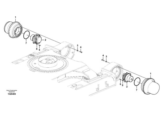 VOE14681190 VOE14666233 Cho VOLVO EC700C EC700CHR EC750D EC750E Các bộ phận máy đào du lịch Bộ ghép cuối cùng Du lịch Động cơ du lịch hộp số du lịch Sau bán hàng