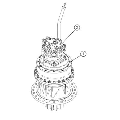 4509350 4509351 2332530 3640983 2095895 Đối với loại 390 330D 336D 340D Động cơ lắc thủy lực Lắc giảm lắc giảm lắc hộp số lắc thiết bị lắc (sau)