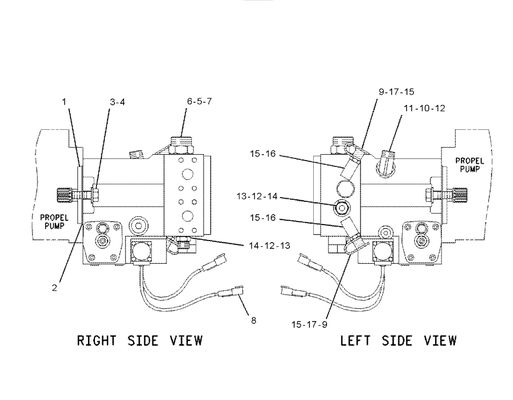 159-9453 0R-7790 CA1599453 1599453 Hydraulic Pump for Caterpillar CS-531D CS-533C CS-533D CS-563C CS-563D CS-563E VIBRATORY COMPACTOR Machinery Parts Aftermarket Original